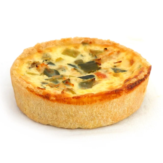 Quiche au saumon et poireaux
